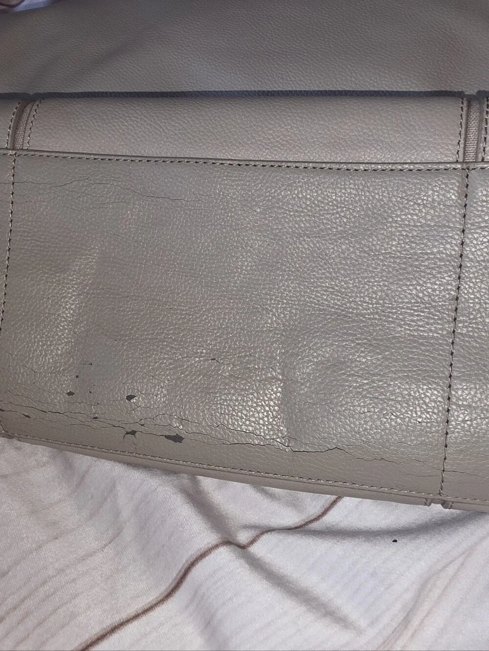Tory Burch Ella Large Leather & Canvas Tote